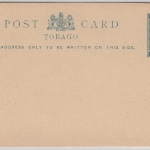 Tobago - 1/2 P. Victoria Ganzsache Postkarte ungebraucht