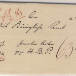 Hannover - Aurich L1 1846 Postvorschußbrief n. Weener - Faltbrief m. Inhalt !!