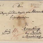 Preussen - Bergen L2 Francobf. n. Arenshört (?) b. Bomte im Osnabrückschen