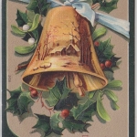 Glückwunsch Weihnachten farbige Prägekarte Deuben - Nieder-Pesterwitz 1910