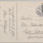Glückwunsch Weihnachten farbige Prägekarte Deuben - Nieder-Pesterwitz 1910