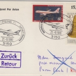 BRD - Luftpostkarte n. KAMBODSCHA Retour-Stempel SST Peine 1980