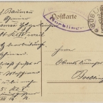 Württemberg - 3 Pfg. Ganzsache GEZÄHNT Ortskarte Böblingen 1914