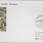 Kenya - Lufthansa 1st-Flug Nairobi - Harare Luftpostkarte 1989