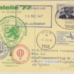 BRD - Frechen 1977 Ballonpost Zuleitung Lufthansa 1st-Flug Frankfurt - Wien