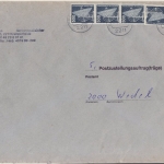 BRD - 5x500 Pfg. Industrie & Technik Zustellurkunde Kremperheide - Wedel 1988