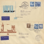 BRD - TAP 3 versch. Erstflugbriefe München/Frankfurt-Lissabon München-Genf 1963