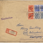 Berlin - Mischfrankatur Berlin/SBZ/Bizone EBf.-Vds. 3. Gew.st. Berlin-Lankwitz