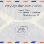 BRD - Ballonpost Bremen 1973 Zuleitung Hapag-Lloyd 1st-Flug Stuttgart - Luton