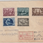 Bulgarien - Oktoberrevolution Satz Luftpost Einschreibebrief i.d. SCHWEIZ Rousse