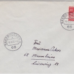 BRD - 66 Saarbrücken 6 - 6.6.66 - 6 Schnapszahl Tagesstempel Brief