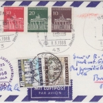 BRD - Sabena 1st-Flug Brüssel - Guatemala 1968 Zuleitungspost LupoKte. SST Essen