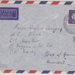 BRD - 70 Pfg. HeussIII Luftpostbrief n. TRINIDAD Helgoland - Porto-of-Spain 1959