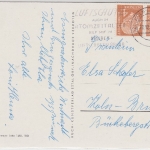 BRD - 4 Pfg. Heuss waagrechtes Paar Ortskarte Köln-Lindenthal 1958