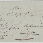 Baden - Bischofsheim a.R. K2 Nachnahmebrief n. Lichtenau (?) 1845 - mit Inhalt