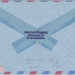 BRD - 5x200 Pfg Frauen Luftpostbrief Einschreiben Rückschein n USA Bovenden 1995