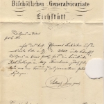 Bayern, 3 Kr. Wappen gez., K1 Eichstädt - Neukirchen 1871 - mit Inhalt