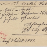 Bayern - Hornbach 1899 K1 5 Pfg. Ganzsache n. Haardt