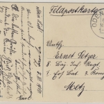 Bayern - Odenbach 1916 K1 Feldpostkarte "Deutscher Herbst" n. Metz