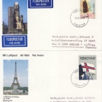 Färöer - 8 Luftpostkarten n. Deutschland - versch. Frankaturen 1990