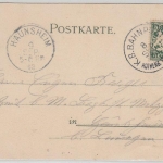 Bayern - Bahnpost Rothenburg II Steinach 1903 afrb. Künstler-AK Rothenburg