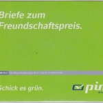 Berlin - Privatpost PIN-Mail Werbekärtchen "Briefe zum Freundschaftspreis"