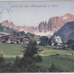 Österreich - Tirol, Tiers farbige Ortsansicht gelaufen n. Dresden 1907