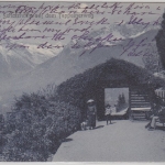Österreich - Tirol Meran Schutzhütte Tappeinerweg sw-AK gelaufen Obermais 1911