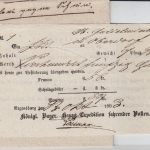 Bayern - Regensburg 1863 Fahrpost-Aufgabeschein n. Oberdorf 1863 56 Kr. Franco !