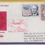 Monaco - Zuleitungspost Lufthansa, 1st-Flug München - Casablanca LupoBrief 1974