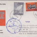 Jugoslawien - Zuleitungspost Lufthansa 1st-Flug Frankfurt - Casablanca 1974