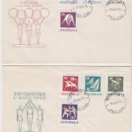 Jugoslawien - Olympiade 1960 Sommerspiele Rom Satz a. 2 Schmuck-FDC