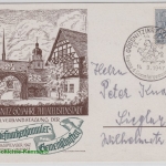 Kontrollrat - Gössnitz 1947 SST 1. Verbandstagung BS-Gemeinschaft Sonderkarte