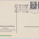 DDR - Eisenach 900 J. Wartburg Briefmarkenausst. Privat-GA gestempelt 1967