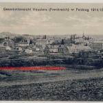 Frankreich - Vouziers Ardennes Vue Generale sw-AK/Feldpost n. Dresden 1915