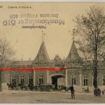 Belgien - Charleroi Caserne d'Infanterie sw-AK/Feldpost n. Brettheim 1918