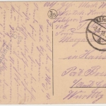 Belgien - Charleroi Caserne d'Infanterie sw-AK/Feldpost n. Brettheim 1918