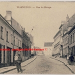Belgien - Warneton Hennegau Rue de Rivage sw-AK/Feldpost n. Großröhrsdorf 1916
