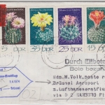 DDR - Zuleitungspost Lufthansa 1st-Flug Hamburg - Brüssel Lupo Eilbrief 1974