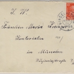 DR - Mindelaltheim Reservestempel Aufbrauch Brief n. München 1. MÄR 1928
