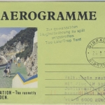 Gibraltar - Zuleitungspost Lufthansa Jub.-Flug München - Bukarest GA Aerogramme
