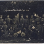 Bayern - Militär Lager Lechfeld Spielmannszug III. Btl. 2. Res.Rgt. sw-Fotokarte
