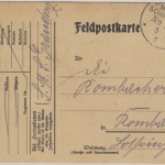 DR - Marine-Schiffspost MSP 200 (SMS Graudenz) Feldpostkte. n. Rombach 1916