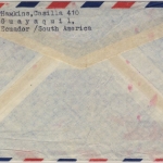 Equador - Guayaquil 1952 3 Ctv. Luftpost Drucksache i.d. SCHWEIZ Portostufe !!