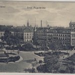Niedersachsen - Hannover Ernst August Platz sw-AK gelaufen 1914 n. Holland