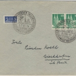 Bizone - Verden Landesturnfest Niedersachsen 1950 SST Brief n. Wischhafen