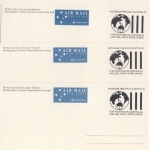 Australien/Antarctic Territory - 4 Bildganzsachen ungelaufen - Motiv: Husky