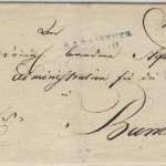 Bayern - Bayreuth 1811 blauer L2 Dienstbrief n. Bamberg - Faltbrief ohne Inhalt