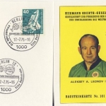 Raumfahrt - H. Oberth-Gesellschaft Bausteinkarte 97-101 5 Karten SST Berlin 1975