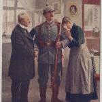 Bayern - Mitterskirchen T. Hirschhorn Posthilfstelle viol Ra3 Feldpostkarte 1915